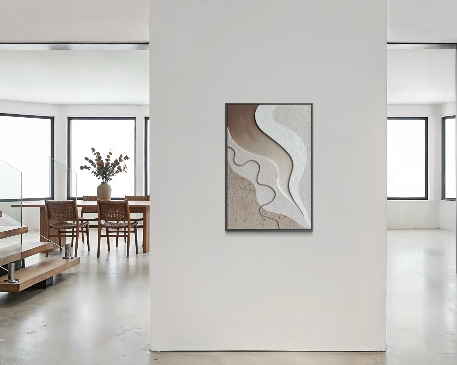 Áramlat, 50x80 cm, minimalista, modern festmény 04