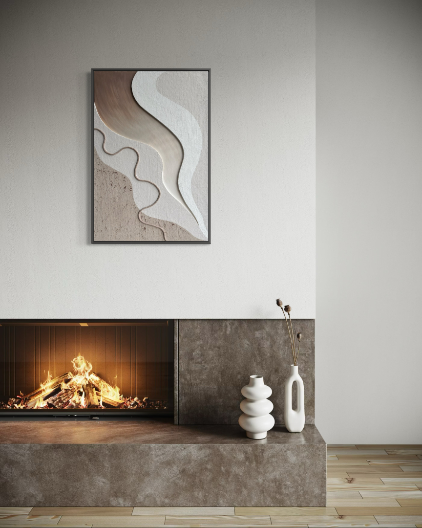 Áramlat, 50x80 cm, minimalista, modern festmény 06