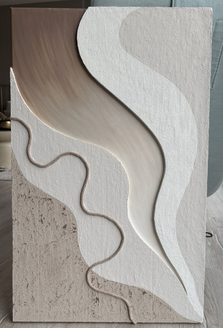 Áramlat, 50x80 cm, minimalista, modern festmény 11