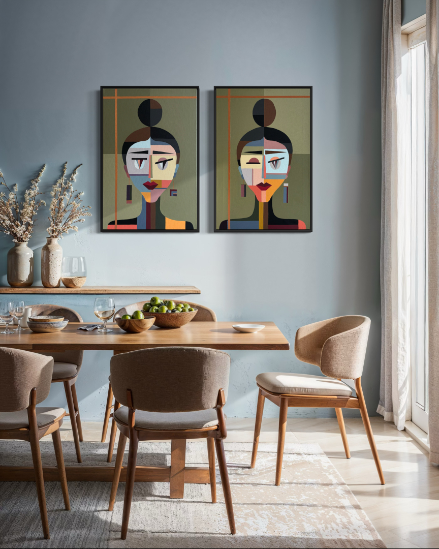 Báj 40x60 cm, geometriai, figuratí 7