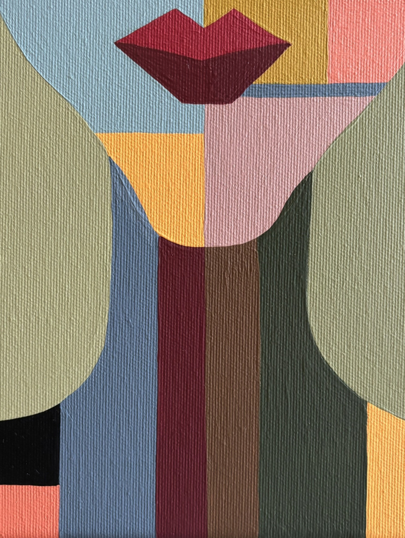 Báj 40x60 cm, geometriai, figuratí 11