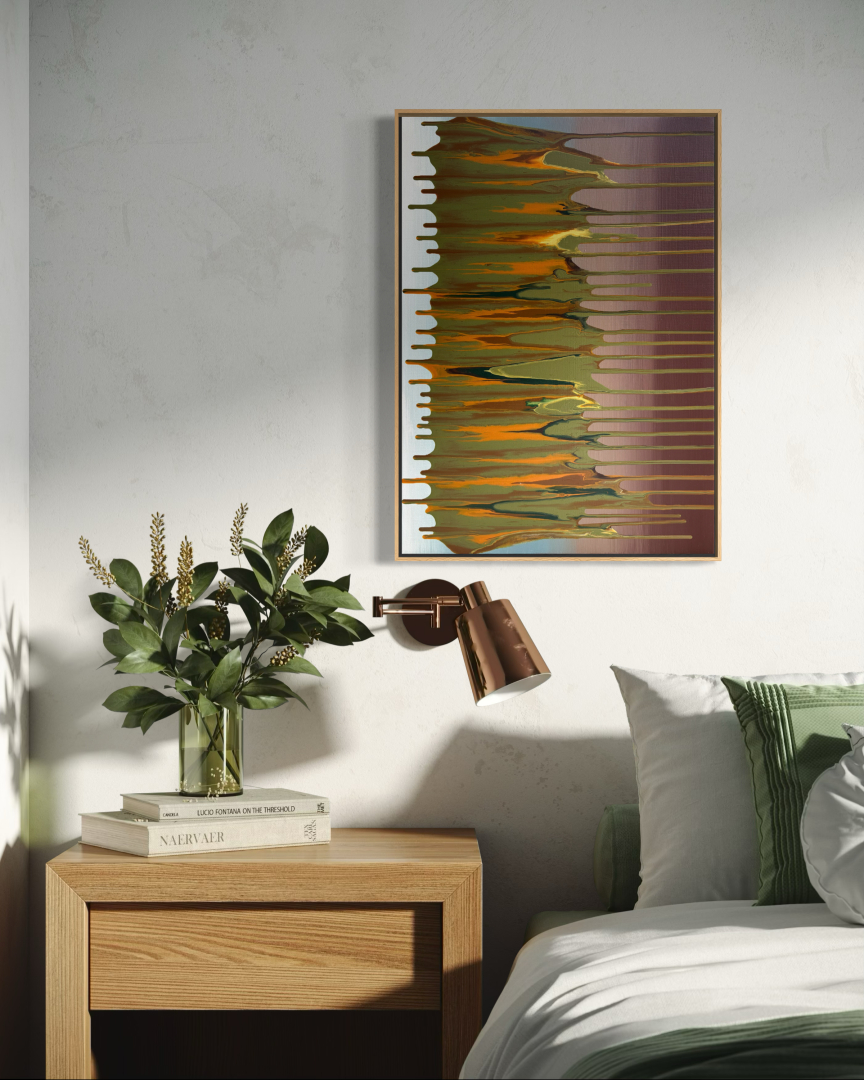 Flow, 50x70 cm, modern, absztrakt festmény 05