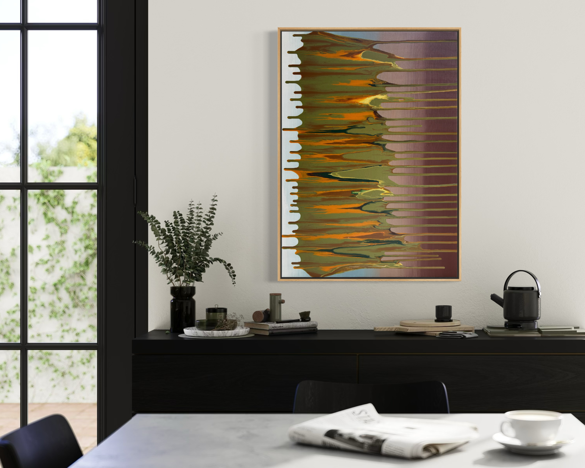 Flow, 50x70 cm, modern, absztrakt festmény 06