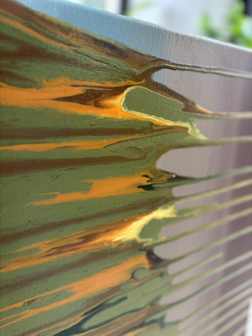 Flow, 50x70 cm, modern, absztrakt festmény 09