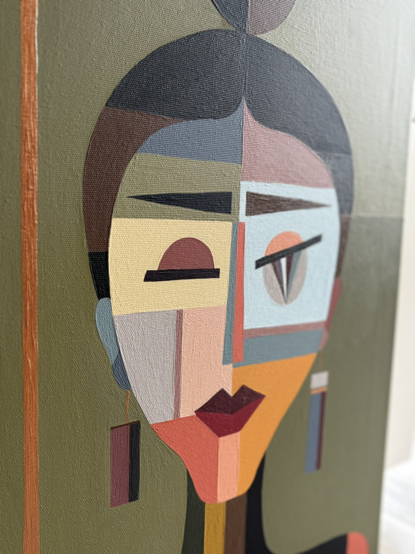 Kéj 40x60 cm, geometriai, figuratív 9