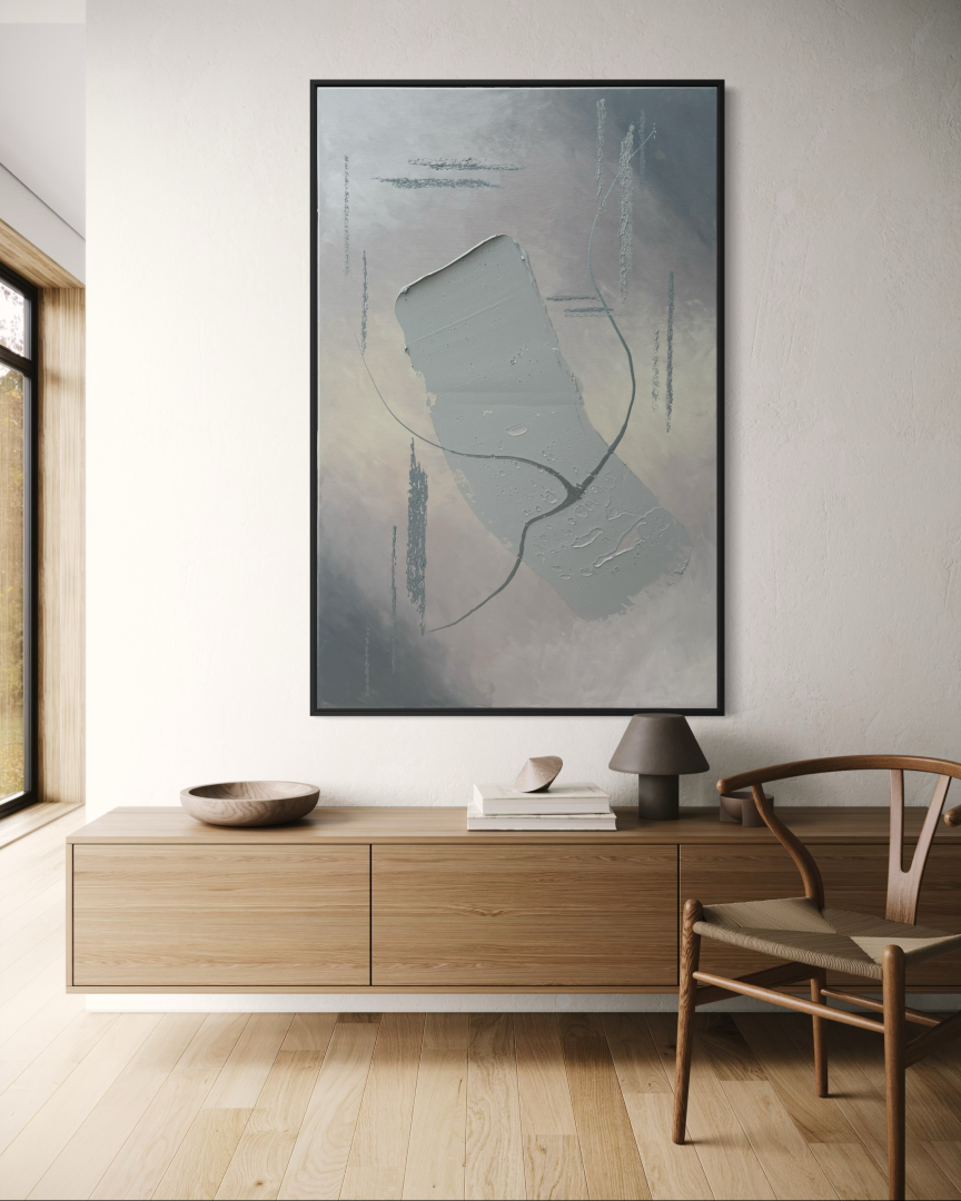 Köd, 80x130 cm, absztrakt-struktur 01
