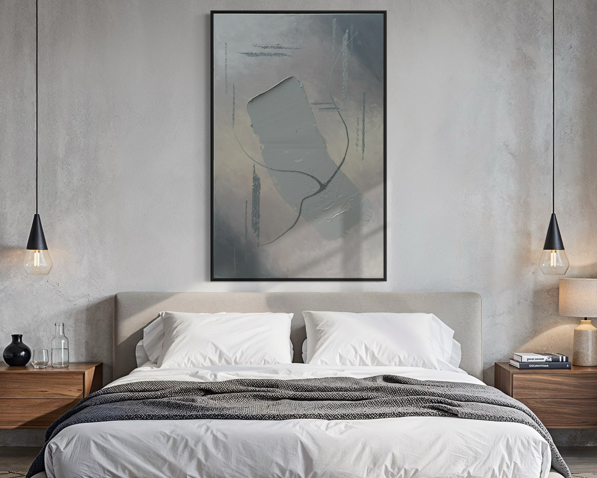 Köd, 80x130 cm, absztrakt-struktur 02