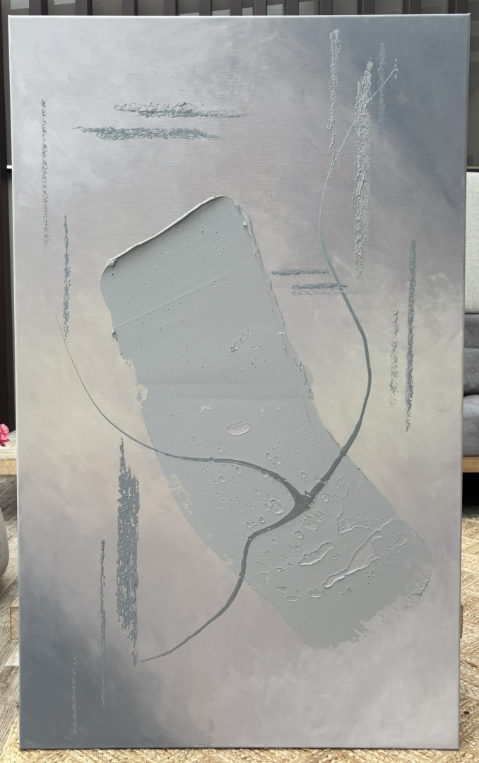 Köd, 80x130 cm, absztrakt-struktur 06