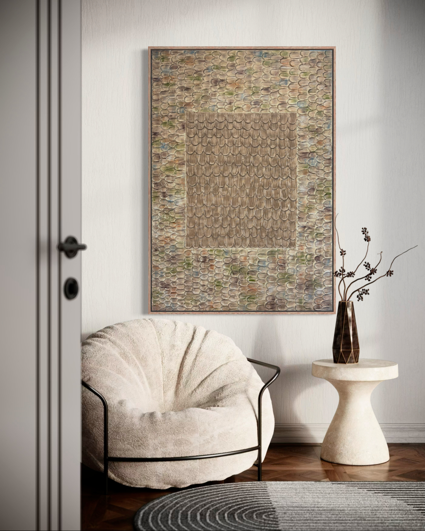 Lét, 80x130 cm, minimél-modern festmény 01
