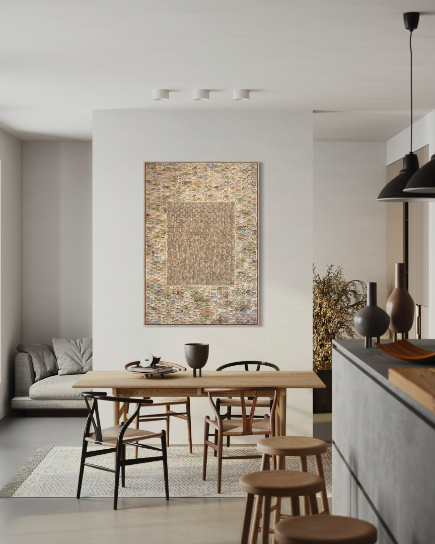 Lét, 80x130 cm, minimél-modern festmény 03