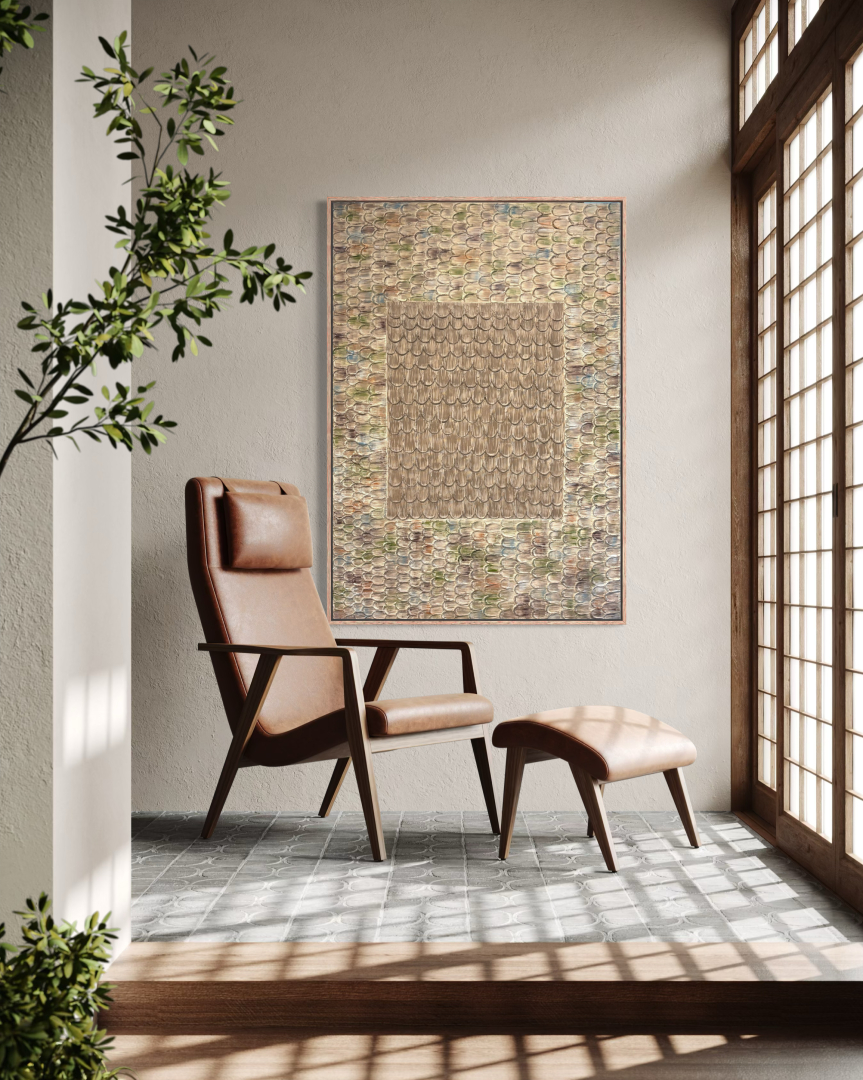Lét, 80x130 cm, minimél-modern festmény 04