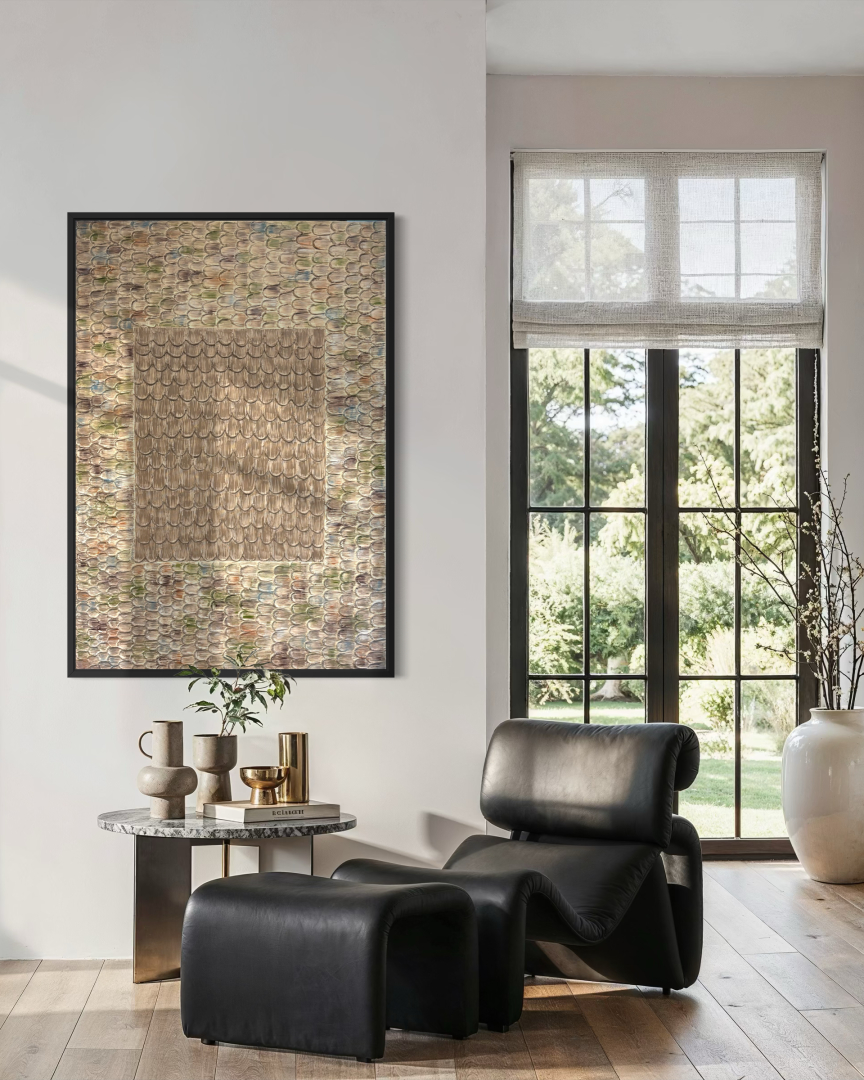 Lét, 80x130 cm, minimél-modern festmény 06