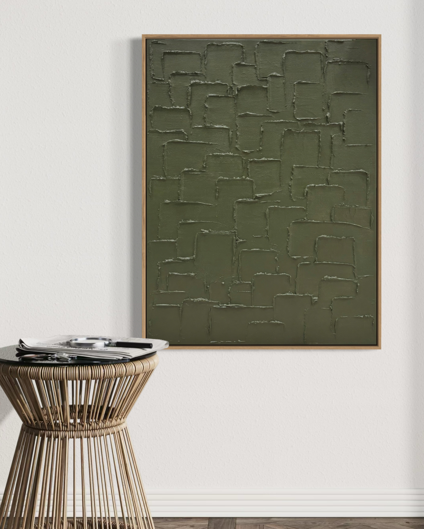 Olíva 2, 50x70 cm, absztrakt modern 01 