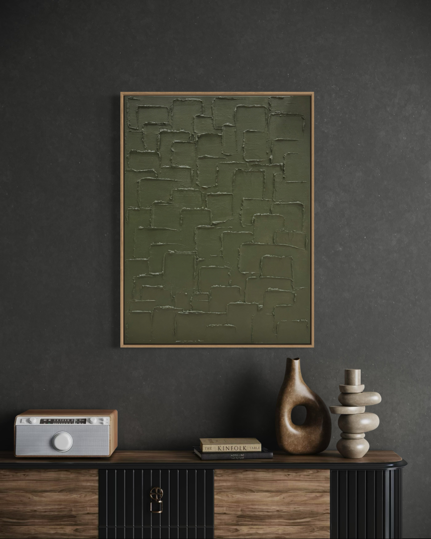Olíva 2, 50x70 cm, absztrakt modern 03