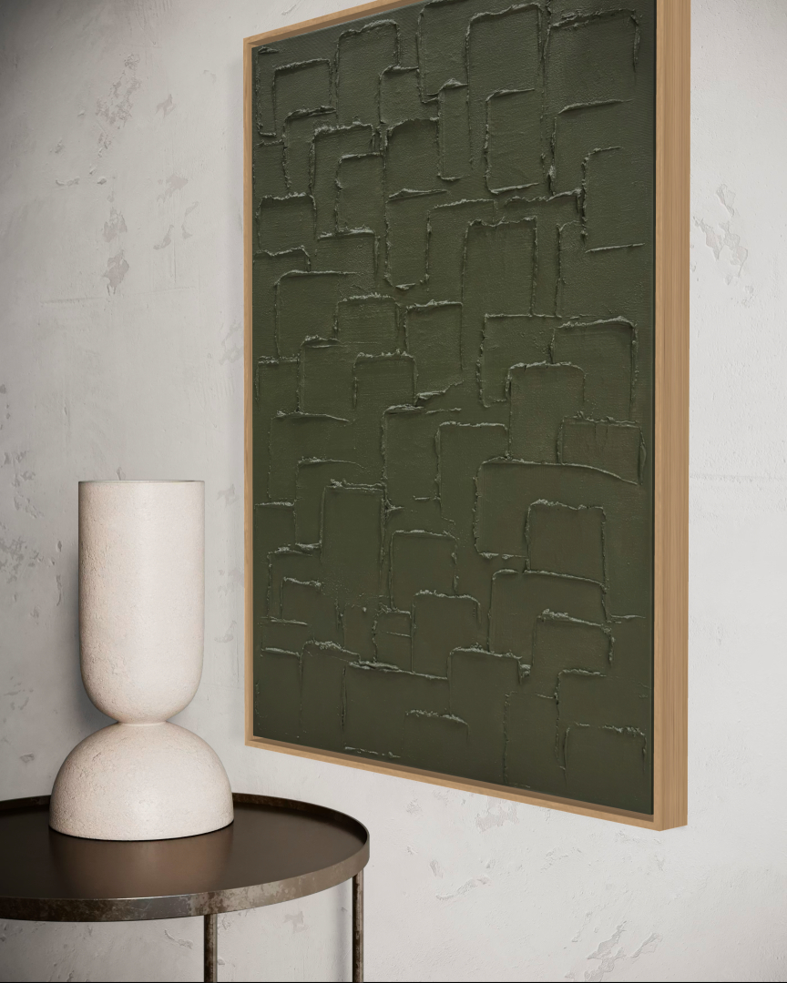 Olíva 2, 50x70 cm, absztrakt modern 04