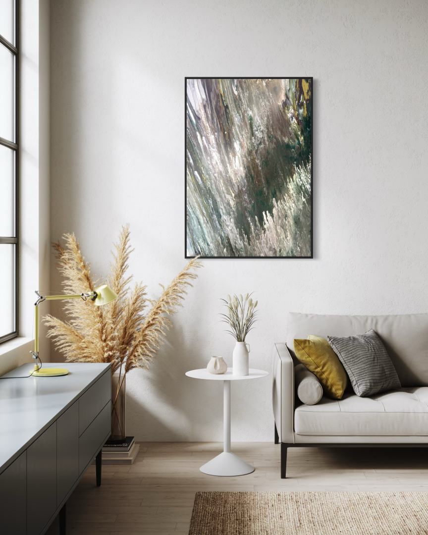 Vihar, 70x100 cm, modern, absztrakt festmény 02