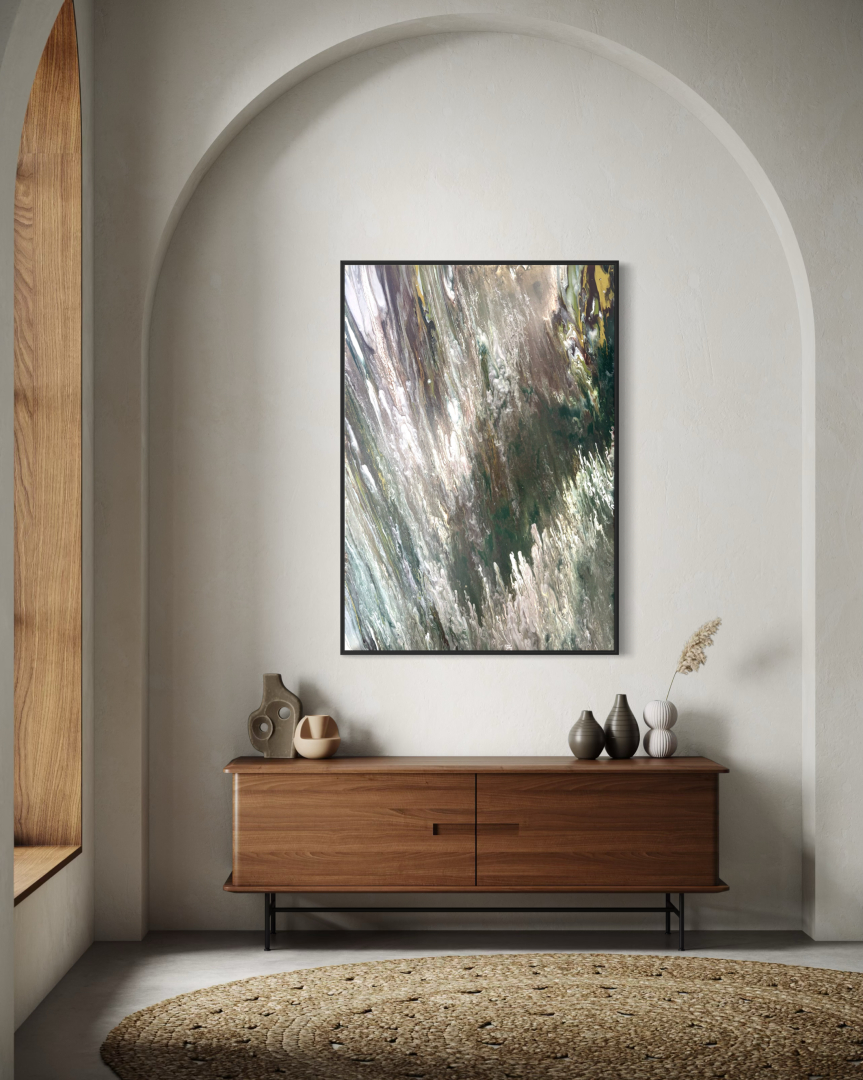 Vihar, 70x100 cm, modern, absztrakt festmény 04