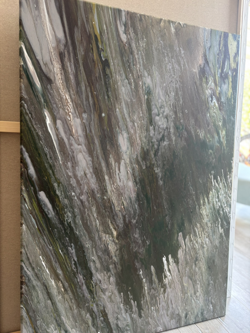 Vihar, 70x100 cm, modern, absztrakt festmény 08